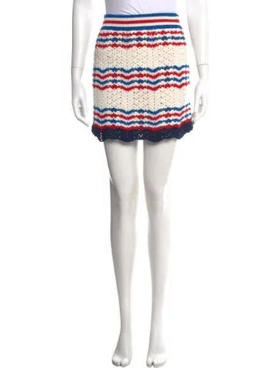 Pre-owned Casablanca 2022 Mini Skirt W/ Tags In White