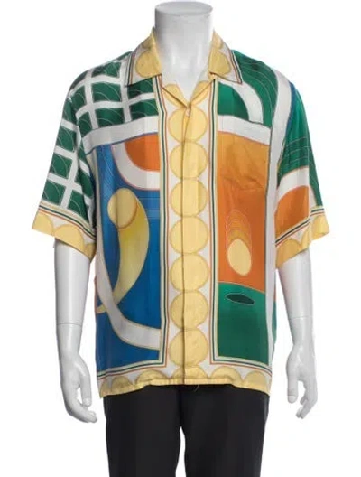 Pre-owned Casablanca 2022 Silk Shirt In White