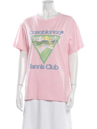 Pre-owned Casablanca 2022 Tennis Club T-shirt In Pink