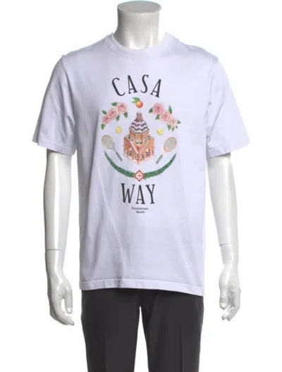Pre-owned Casablanca 2023 Casa Way T-shirt In White