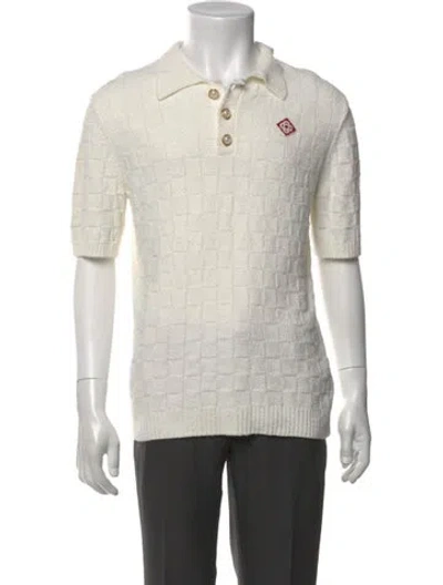 Pre-owned Casablanca 2023 Crew Neck Polo Shirt In Neutral