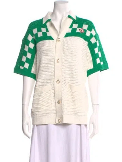 Pre-owned Casablanca 2023 Faux Crochet Shirt In Multi