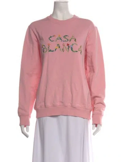 Pre-owned Casablanca 2023 Graphic Print Sweatshirt In Pink