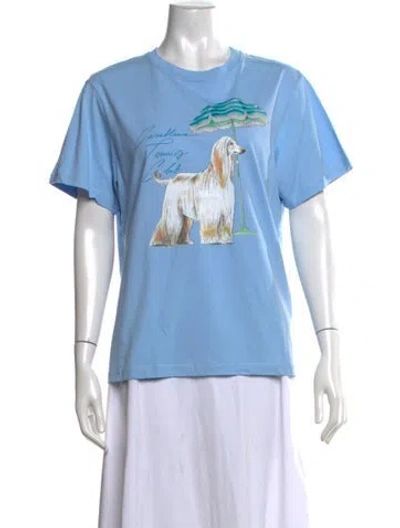 Pre-owned Casablanca 2023 Graphic Print T-shirt In Blue