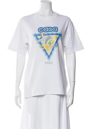 Pre-owned Casablanca 2023 Graphic Print T-shirt In White