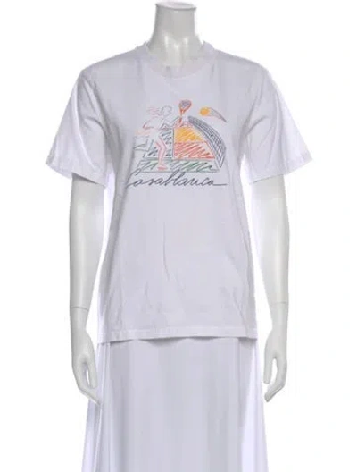 Pre-owned Casablanca 2023 Graphic Print T-shirt In White