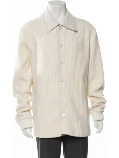 Pre-owned Casablanca 2023 Lamb Leather Jacket In Neutral