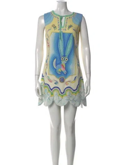 Pre-owned Casablanca 2023 Mini Dress In Blue