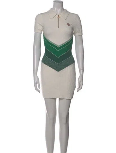 Pre-owned Casablanca 2023 Mini Dress In Neutral
