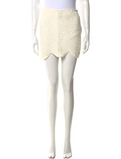 Pre-owned Casablanca 2023 Mini Skirt In Neutral