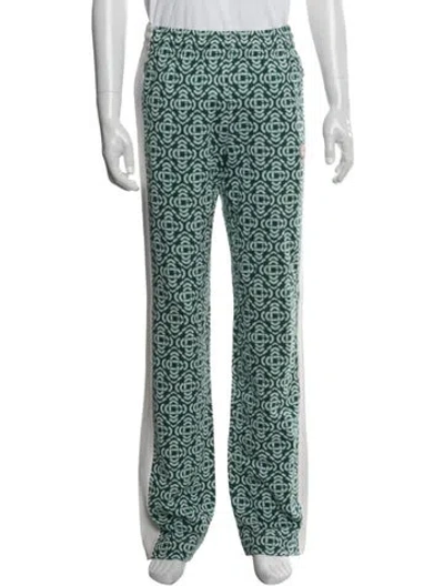 Pre-owned Casablanca 2023 Patterned Pajama Bottoms In Green
