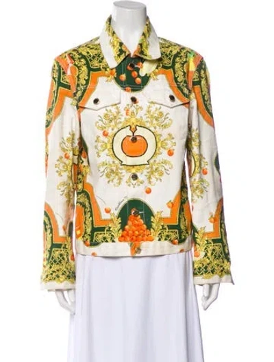 Pre-owned Casablanca 2023 Printed Jacket In Yellow