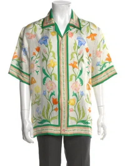 Pre-owned Casablanca 2023 Silk Shirt In Gray