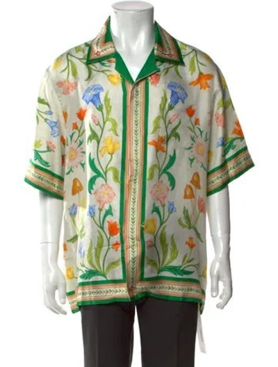 Pre-owned Casablanca 2023 Silk Shirt In Neutral