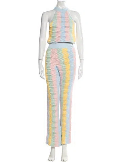 Pre-owned Casablanca 2023 Striped Pant Set In Multi