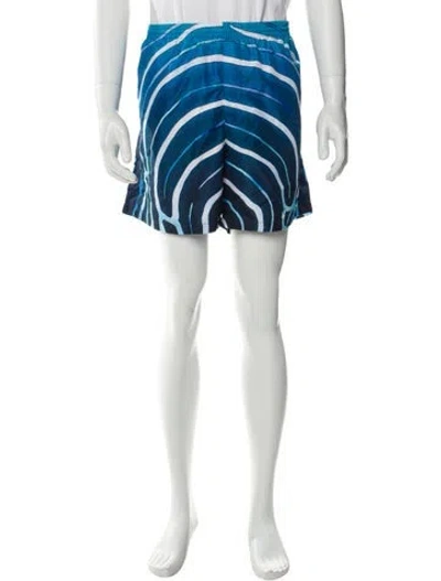 Pre-owned Casablanca 2023 Striped Swim Trunks W/ Tags In Blue