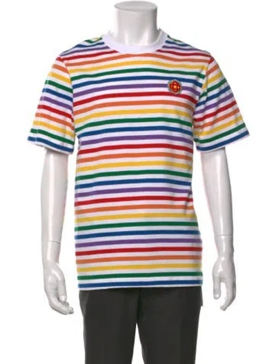 Pre-owned Casablanca 2023 Striped T-shirt In White