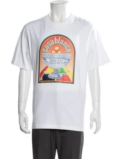 Pre-owned Casablanca 2023 Terrain D'orange T-shirt In White