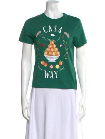 Pre-owned Casablanca 2024 Casa Way T-shirt W/ Tags In Green