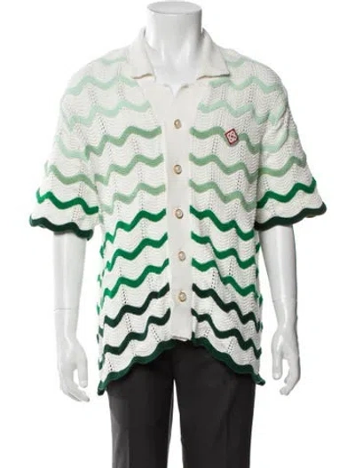 Pre-owned Casablanca 2024 Crochet Shirt In White