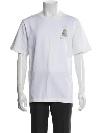 Pre-owned Casablanca 2024 Graphic Print T-shirt W/ Tags In White