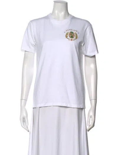 Pre-owned Casablanca 2024 Graphic Print T-shirt In White
