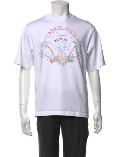 Pre-owned Casablanca 2024 Graphic Print T-shirt In White