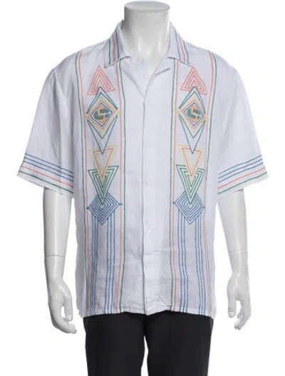 Pre-owned Casablanca 2024 Linen Shirt In White