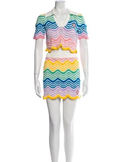 Pre-owned Casablanca 2024 Patterned Top In Multi