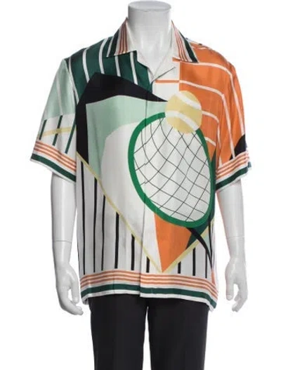 Pre-owned Casablanca 2024 Silk Shirt In Green