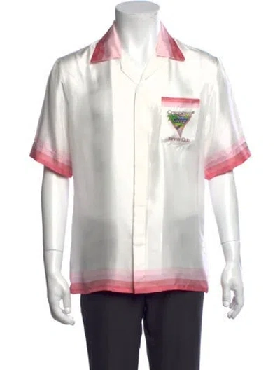 Pre-owned Casablanca 2024 Silk Shirt W/ Tags In White