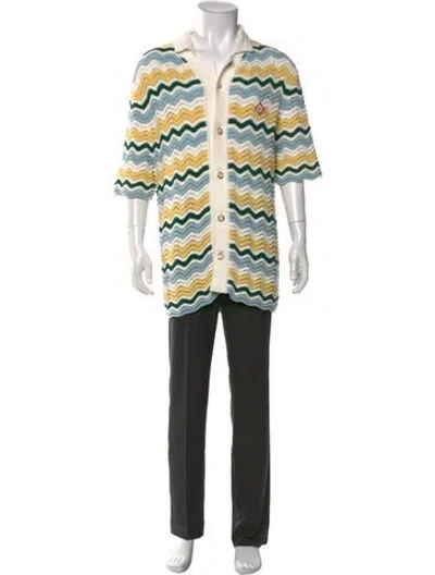 Pre-owned Casablanca 2024 Striped Cardigan In Multicolor