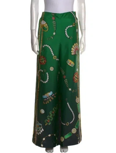 Pre-owned Casablanca 2024 Wide Leg Pants In Green