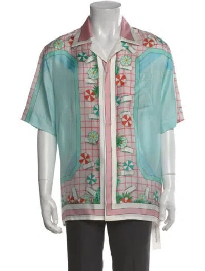 Pre-owned Casablanca 2025 Copacabana Shirt In Blue