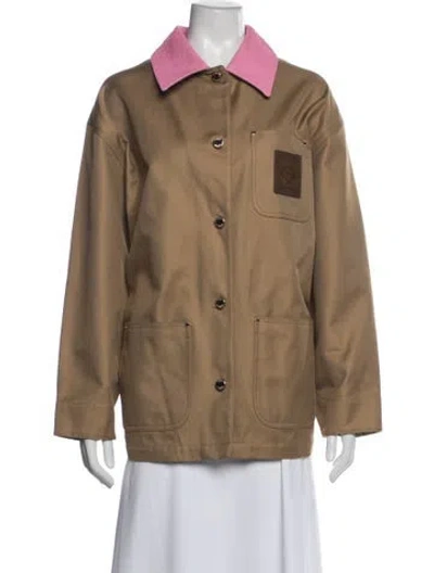Pre-owned Casablanca 2025 'cotton Work Wear' Jacket W/ Tags In Neutral
