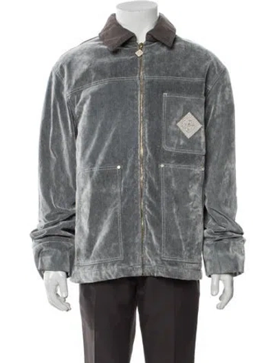 Pre-owned Casablanca 2025 Denim Jacket In Gray