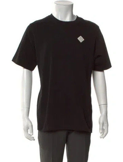 Pre-owned Casablanca 2025 Faux Pearl Accents T-shirt In Black