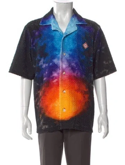 Pre-owned Casablanca 2025 Graphic Print Shirt W/ Tags In Blue