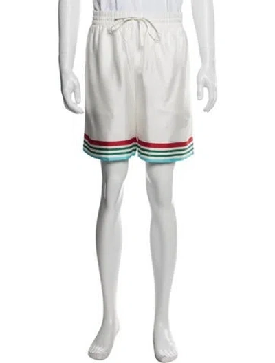 Pre-owned Casablanca 2025 Jogger Shorts W/ Tags In White