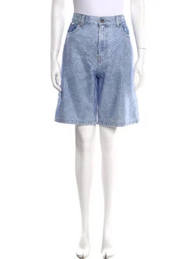 Pre-owned Casablanca 2025 Knee-length Shorts W/ Tags In Blue