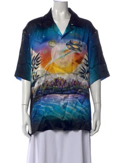 Pre-owned Casablanca 2025 La Prémonition Top W/ Tags In Blue