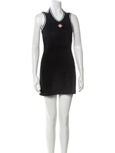Pre-owned Casablanca 2025 Mini Dress W/ Tags In Black