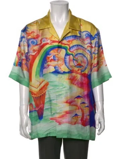 Pre-owned Casablanca 2025 Silk Dress Shirt In Multi