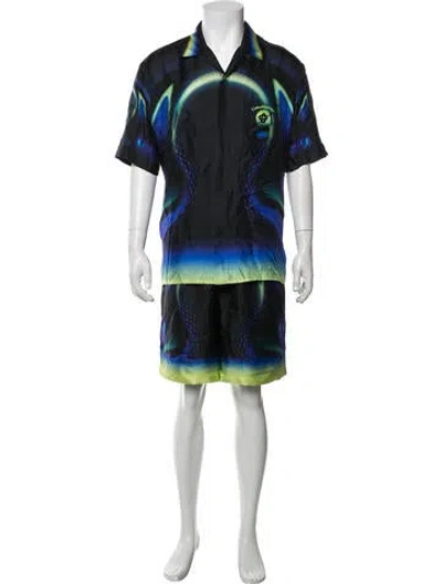 Pre-owned Casablanca 2026 Silk Lounge Bottoms W/ Tags In Multicolor
