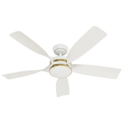 Casablanca 52"  Julia Energy Star Fresh White Damp Rated Ceiling Fan