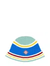 Casablanca Crochet Beanie Hat With Wide Brim And Vibrant Palette