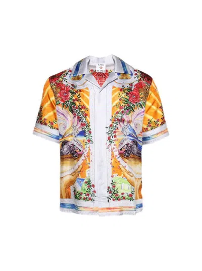 CASABLANCA CASABLANCA A TOURNADE DE ROSE SHIRT MULTICOLOR