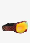 Casablanca Red And Orange Acetate Ski Goggles In Red