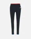 Casablanca High-waisted Sports Leggings With Side Stripe Accents