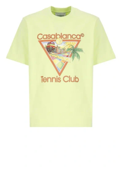 Casablanca Afro Cubism Tennis Club T-shirt In Green